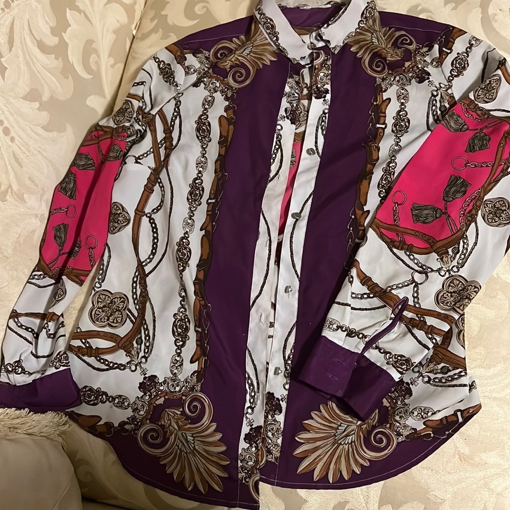 Medium button up shirt.